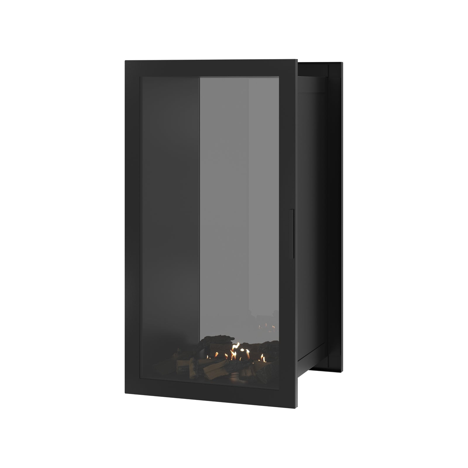 Fame Vertical See-Through Fireplace Full Glass 60 x 120 cm
