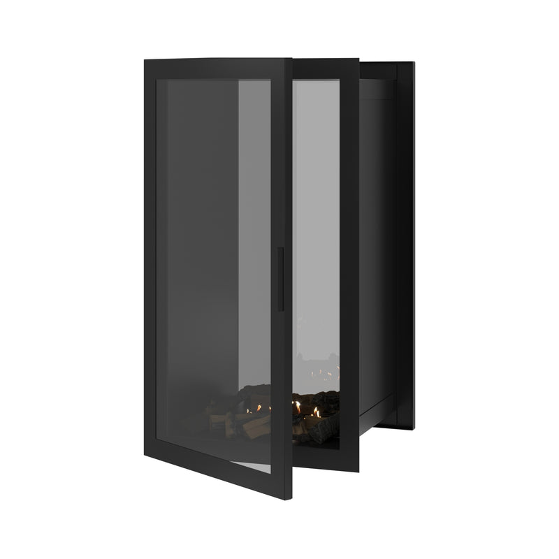 Fame Vertical See-Through Fireplace Full Glass 60 x 120 cm