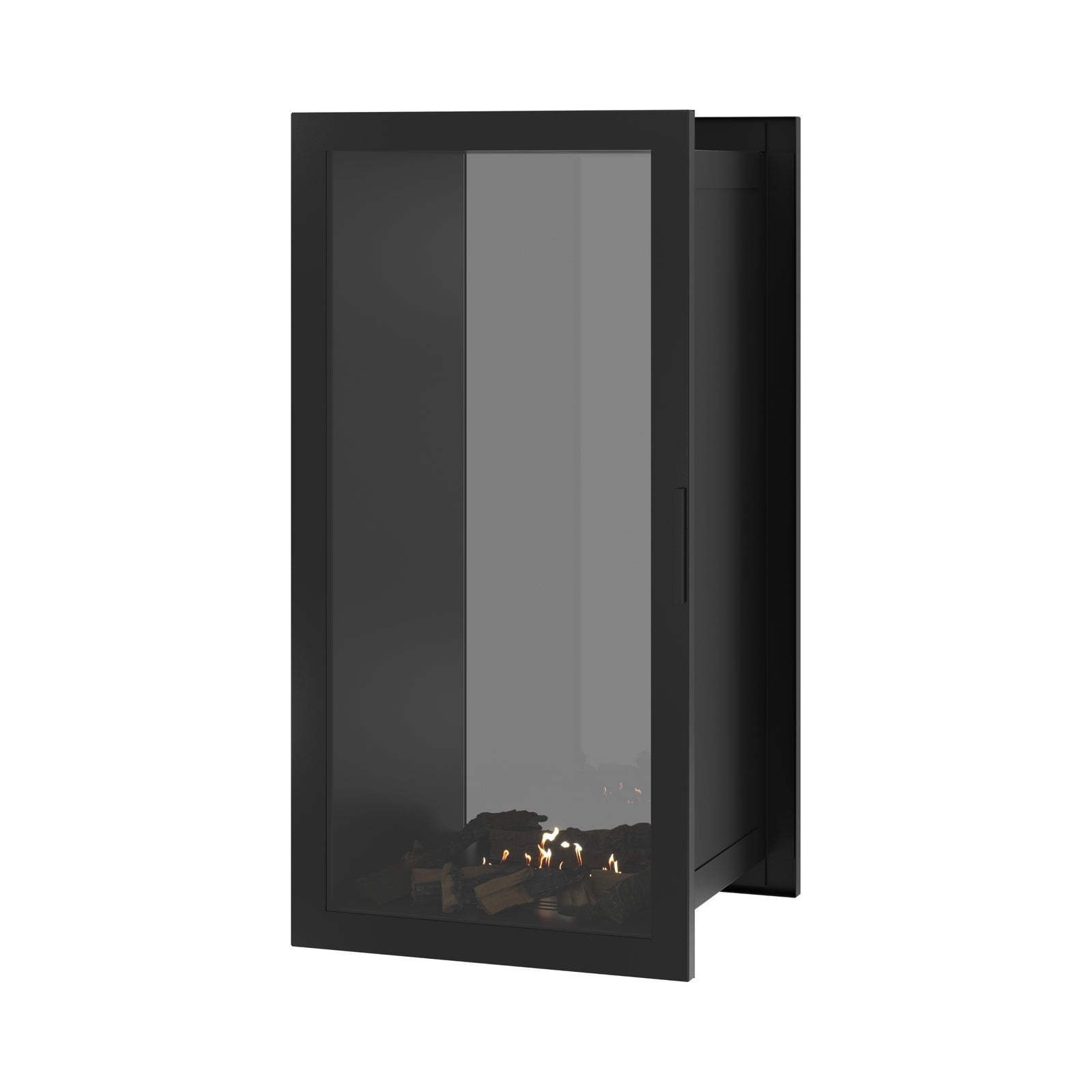 Fame Vertical See-Through Fireplace Full Glass 60 x 140 cm