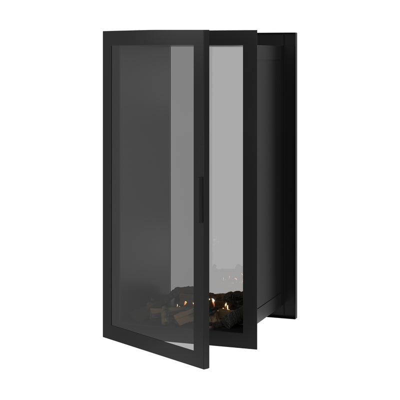 Fame Vertical See-Through Fireplace Full Glass 60 x 140 cm