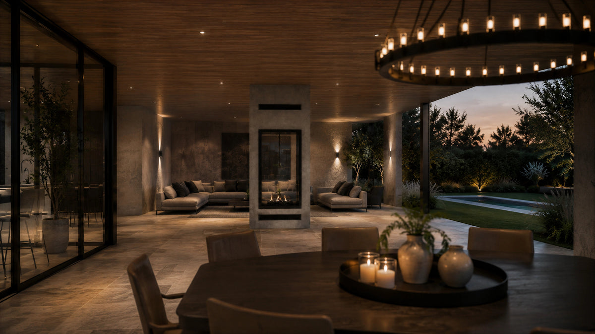 Fame Vertical See-Through Fireplace Full Glass 60 x 160 cm