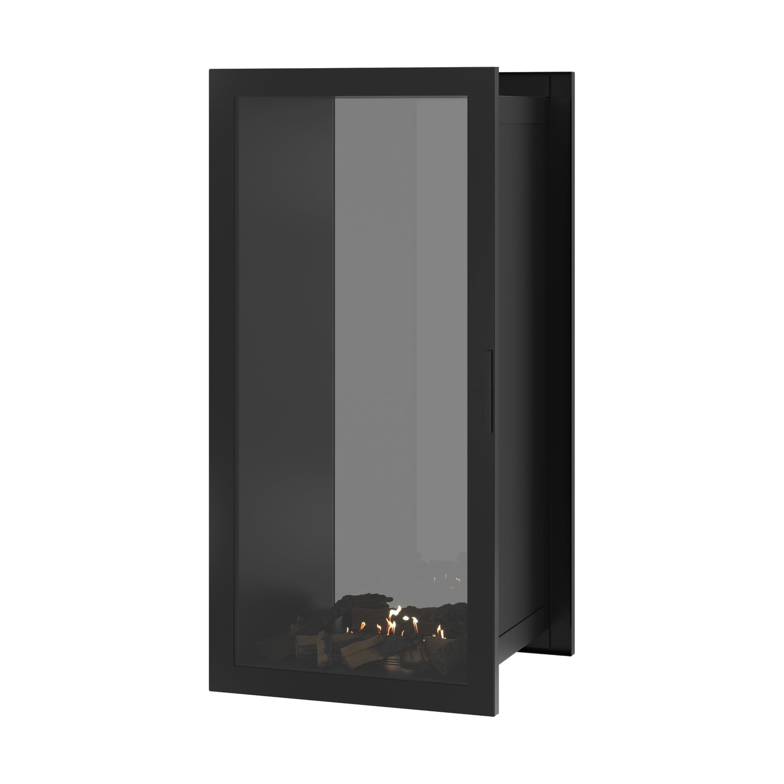 Fame Vertical See-Through Fireplace Full Glass 60 x 160 cm