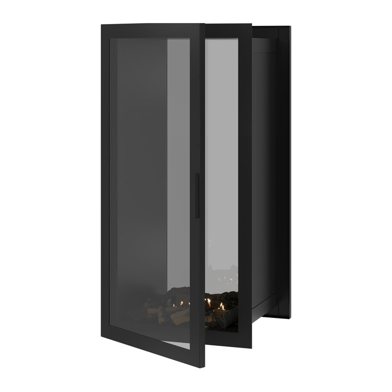 Fame Vertical See-Through Fireplace Full Glass 60 x 160 cm