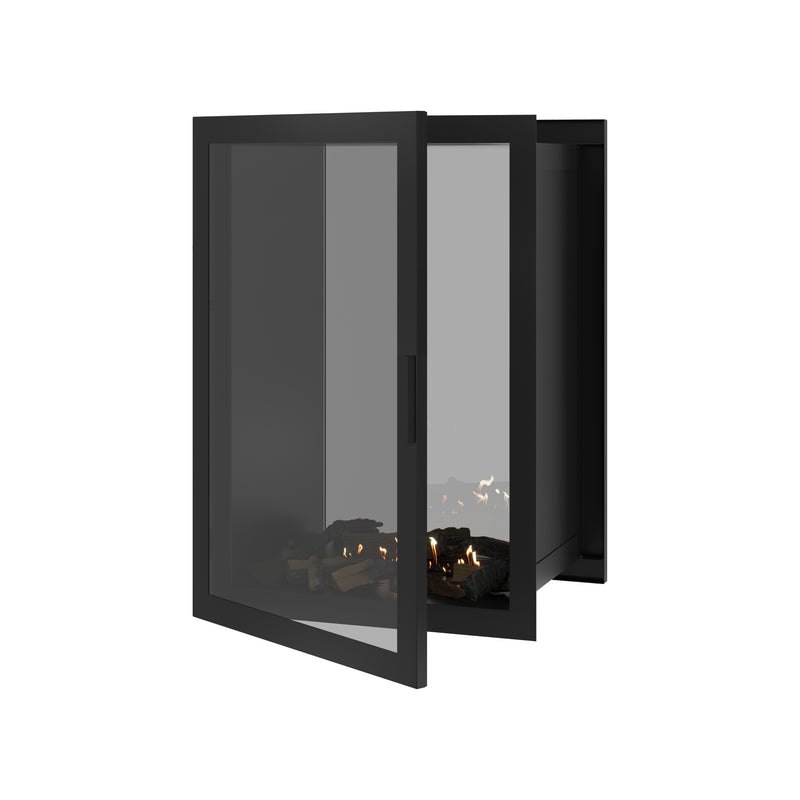 Fame Vertical See-Through Fireplace Full Glass 70 x 100 cm
