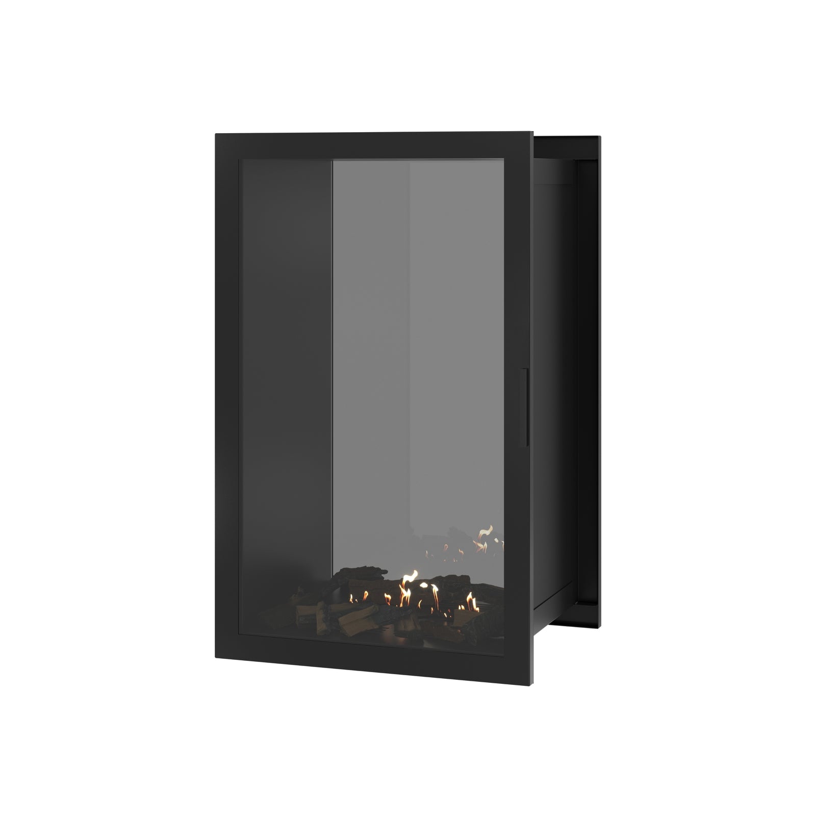 Fame Vertical See-Through Fireplace Full Glass 70 x 100 cm