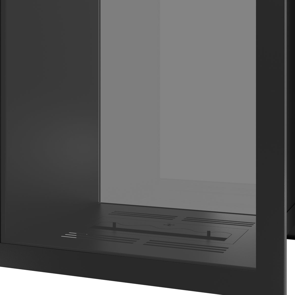Fame Vertical See-Through Fireplace Full Glass 70 x 100 cm