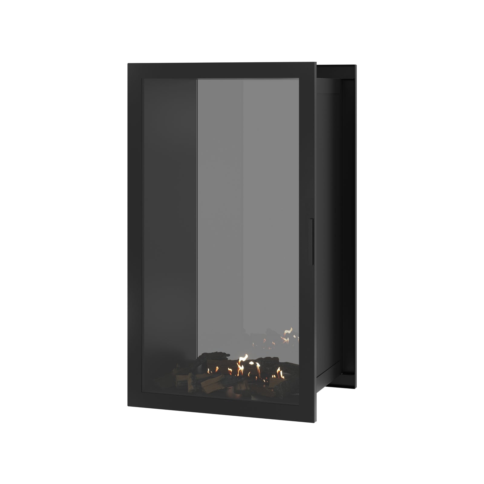Fame Vertical See-Through Fireplace Full Glass 70 x 120 cm