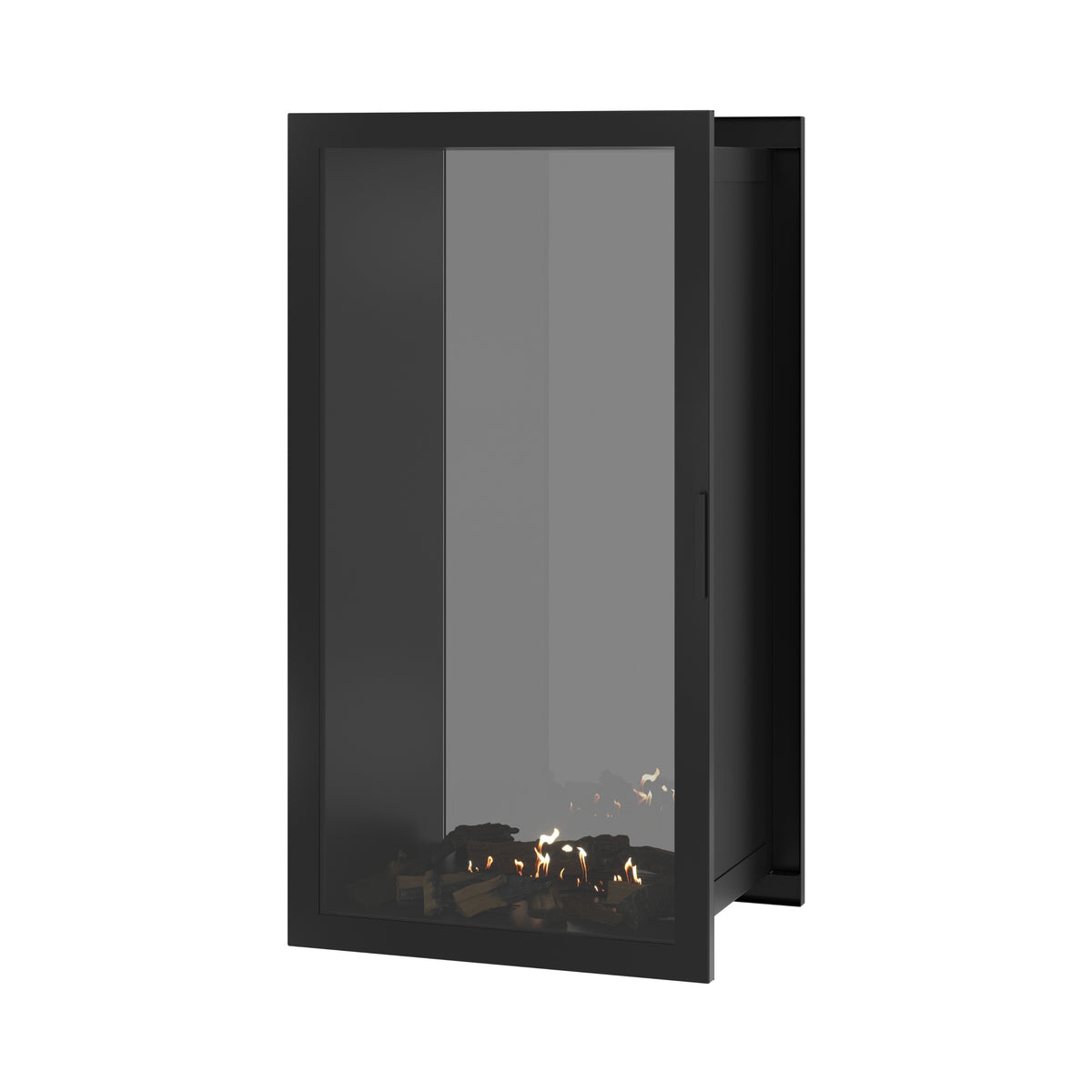 Fame Vertical See-Through Fireplace Full Glass 70 x 140 cm