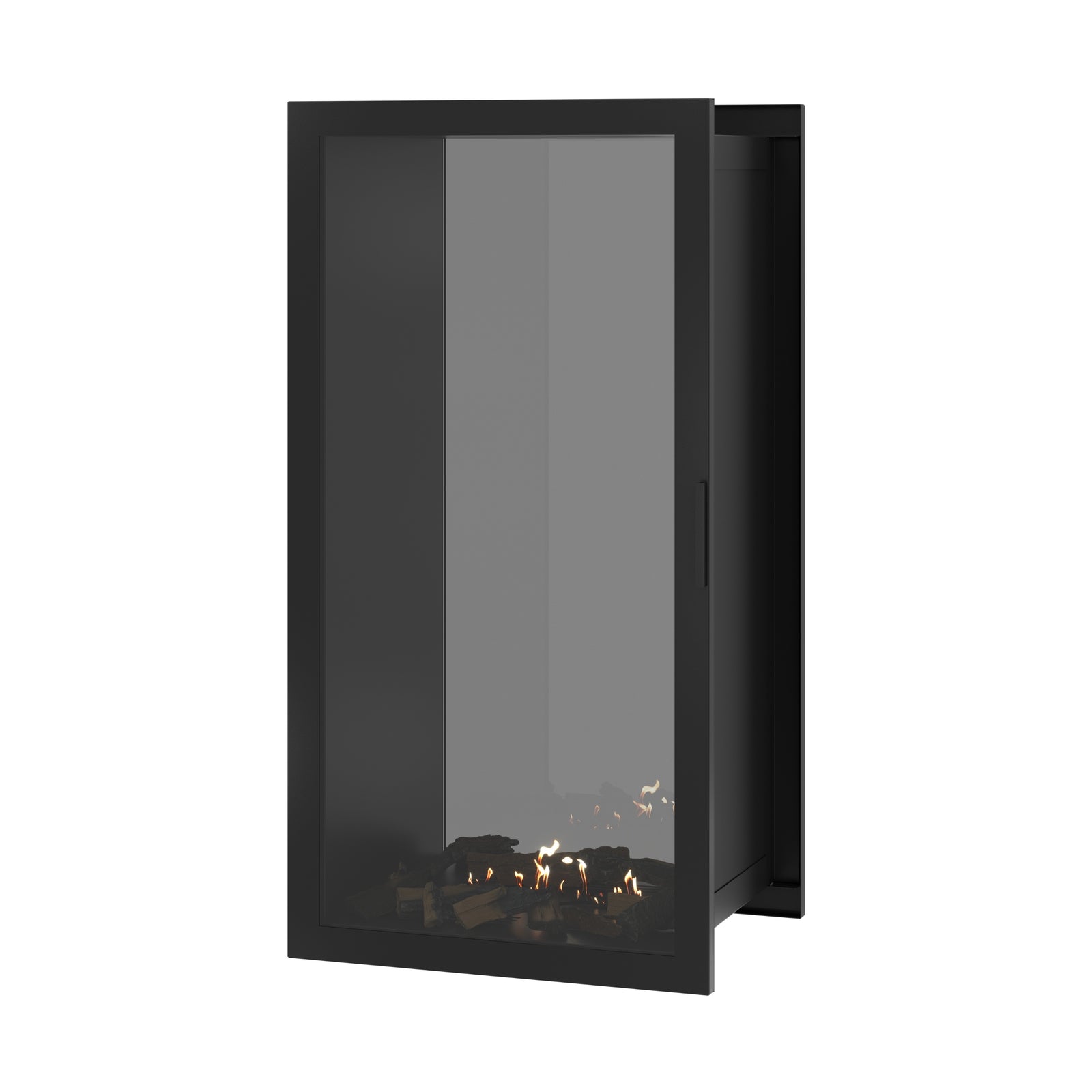 Fame Vertical See-Through Fireplace Full Glass 70 x 160 cm