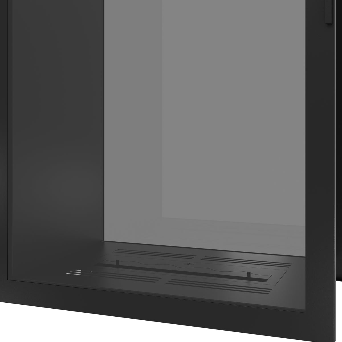 Fame Vertical See-Through Fireplace Full Glass 80 x 100 cm