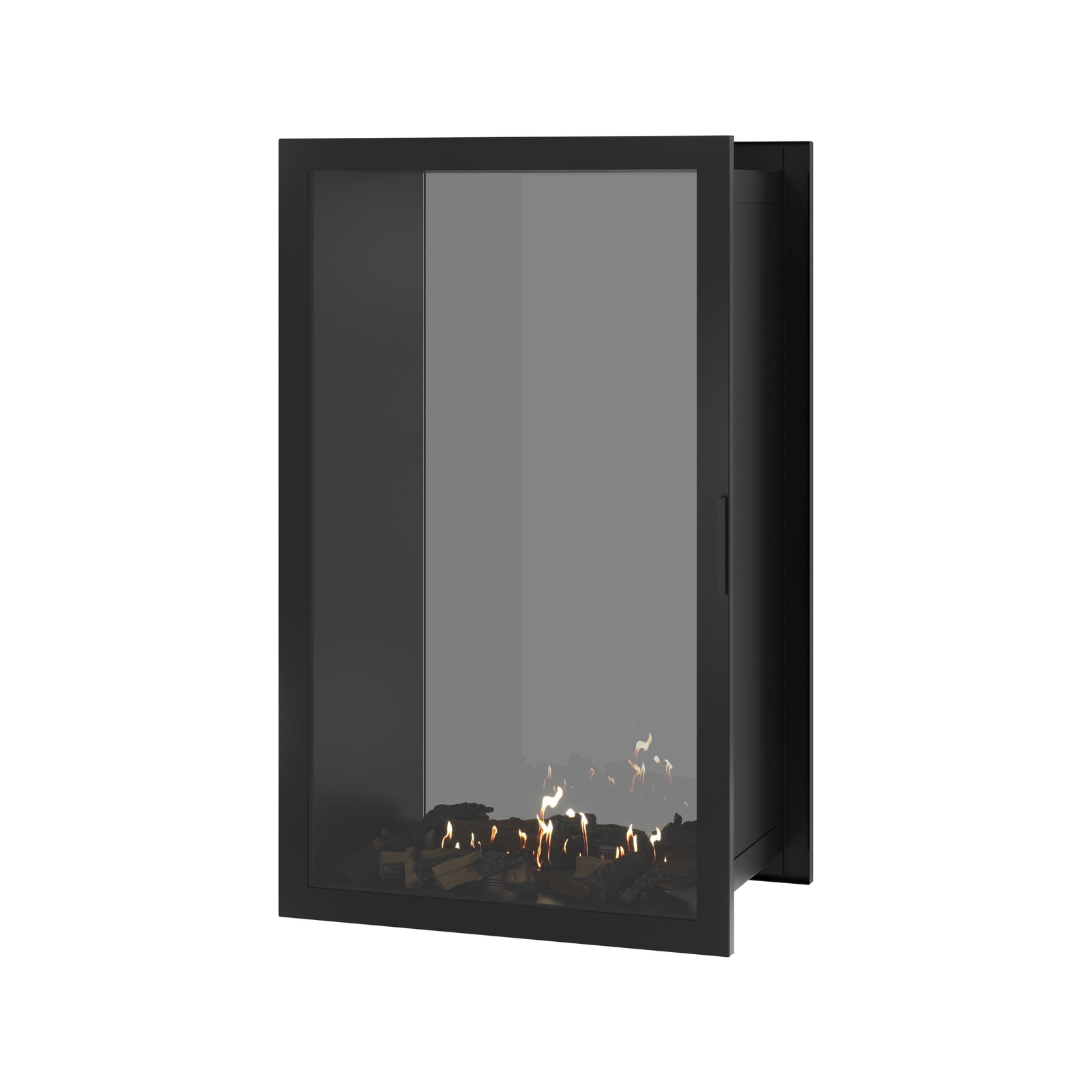 Fame Vertical See-Through Fireplace Full Glass 80 x 120 cm