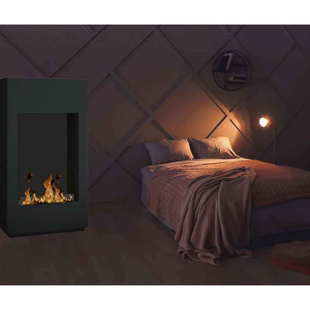 Flame Freestanding Fireplace H113 cm