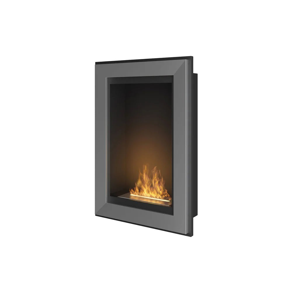 Frame Stainless Steel Bio Ethanol Built-in Fireplace 55 cm