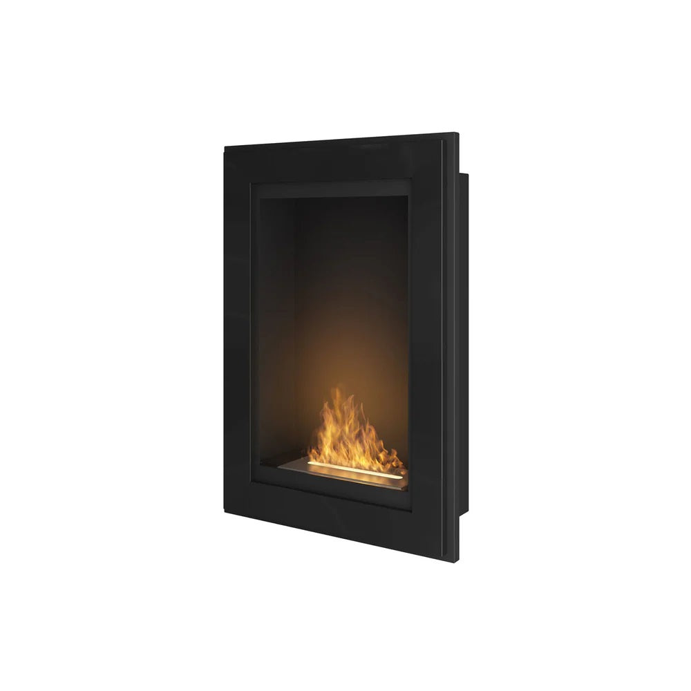 Frame Black Bio Ethanol Built-in Fireplace 55 cm