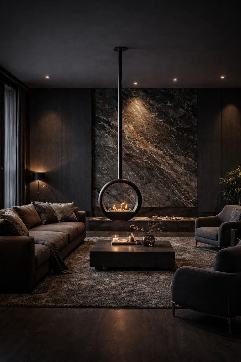 Glamm Bio Ethanol Ceiling Fireplace D50 cm