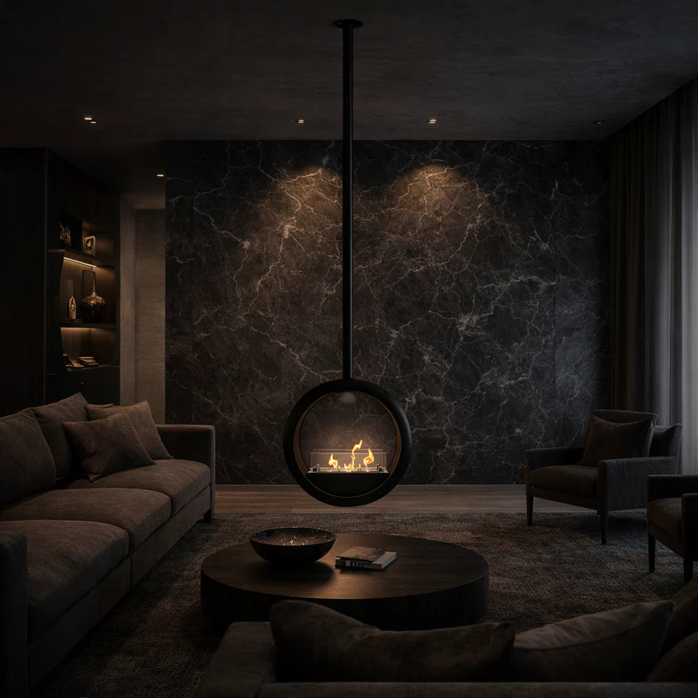Glamm Bio Ethanol Ceiling Fireplace D50 cm
