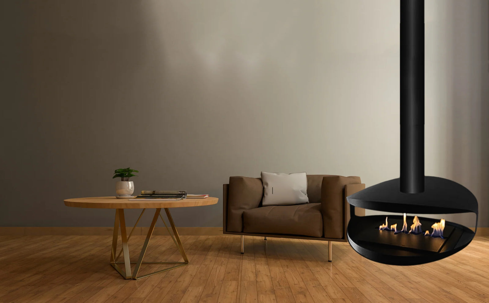 Hamma Bio Ethanol Ceiling Fireplace D80 cm