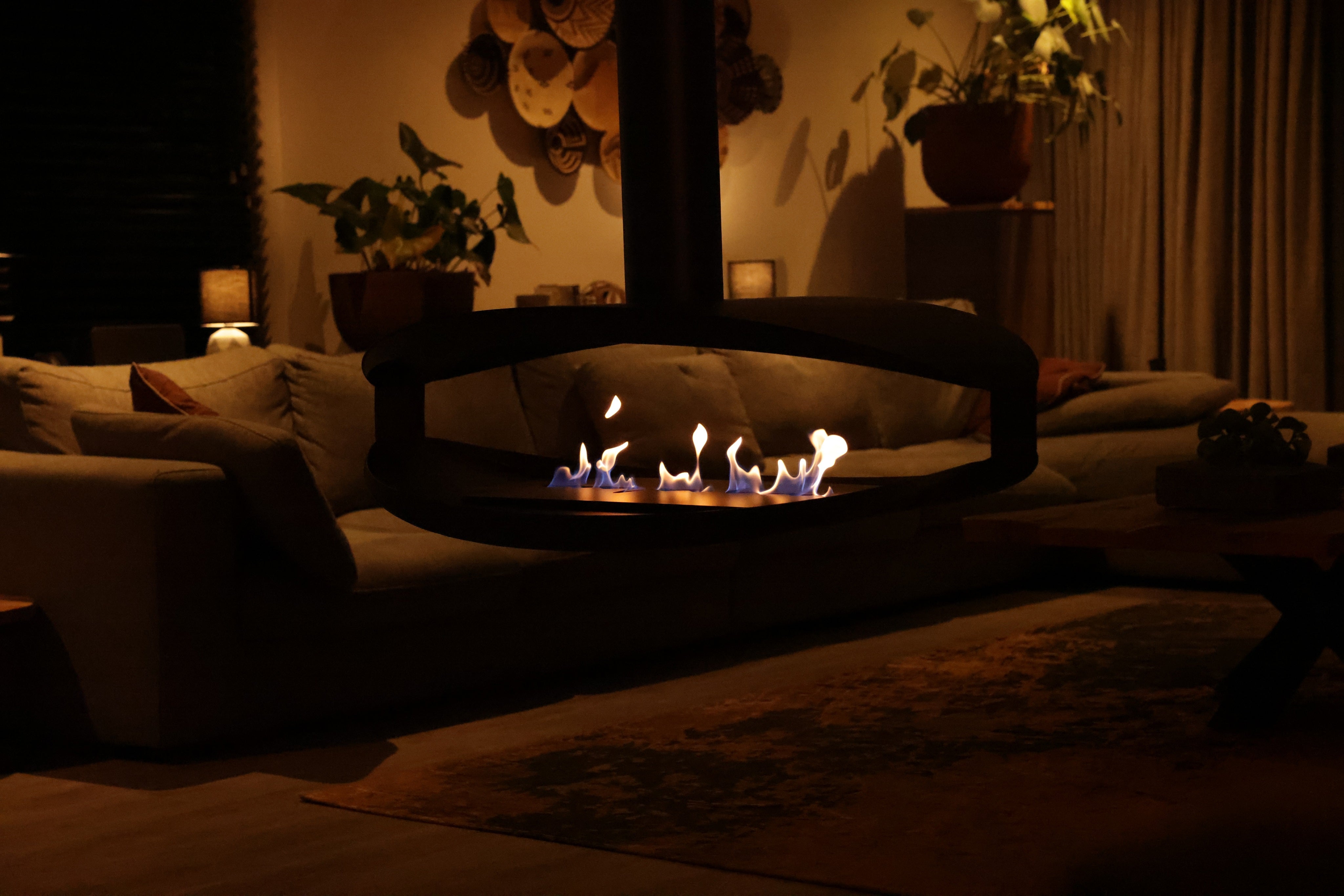 Image of Hamo Bio Ethanol Ceiling Fireplace 120 cm