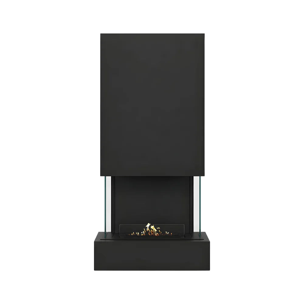 Image of Holly Wall Mounting Fireplace Black H180 cm