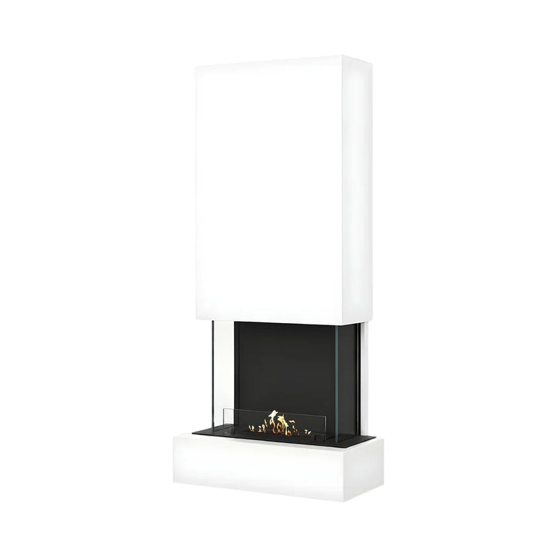 Holly Wall Mounting Fireplace White H180 cm