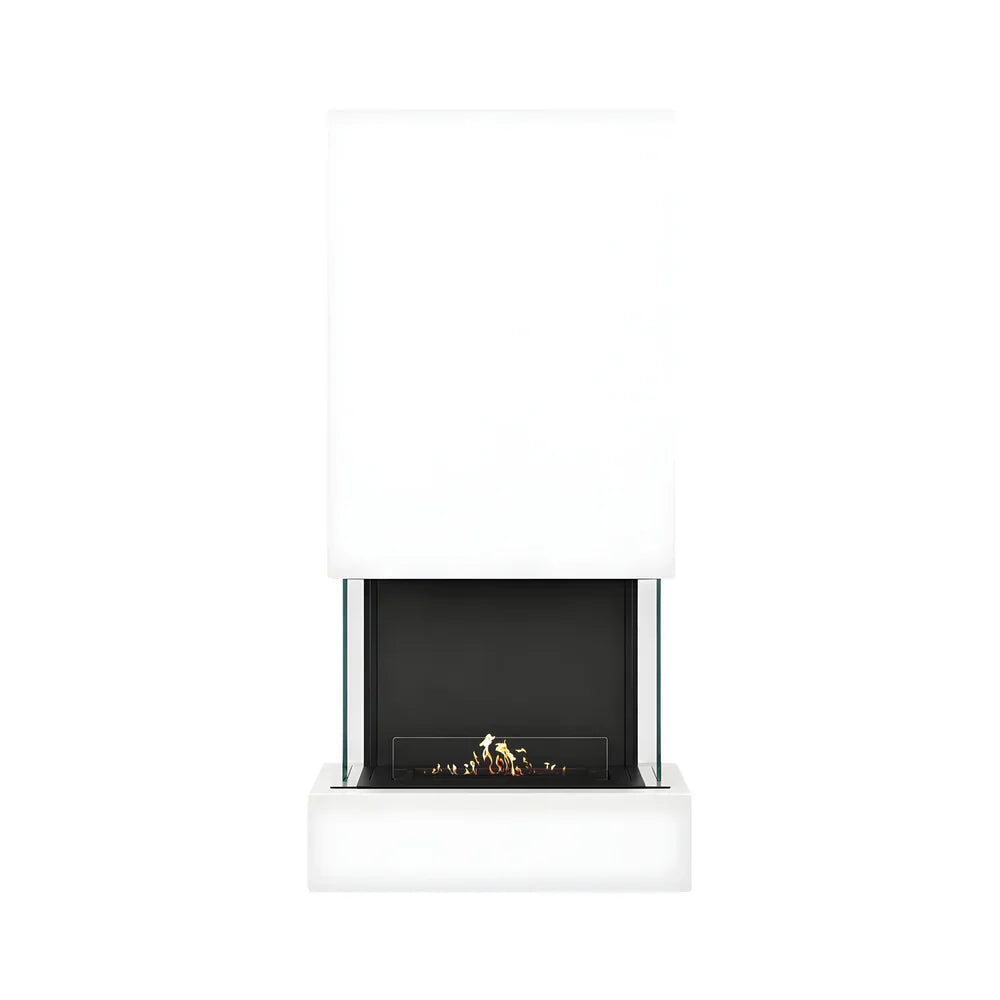 Holly Wall Mounting Fireplace White H180 cm