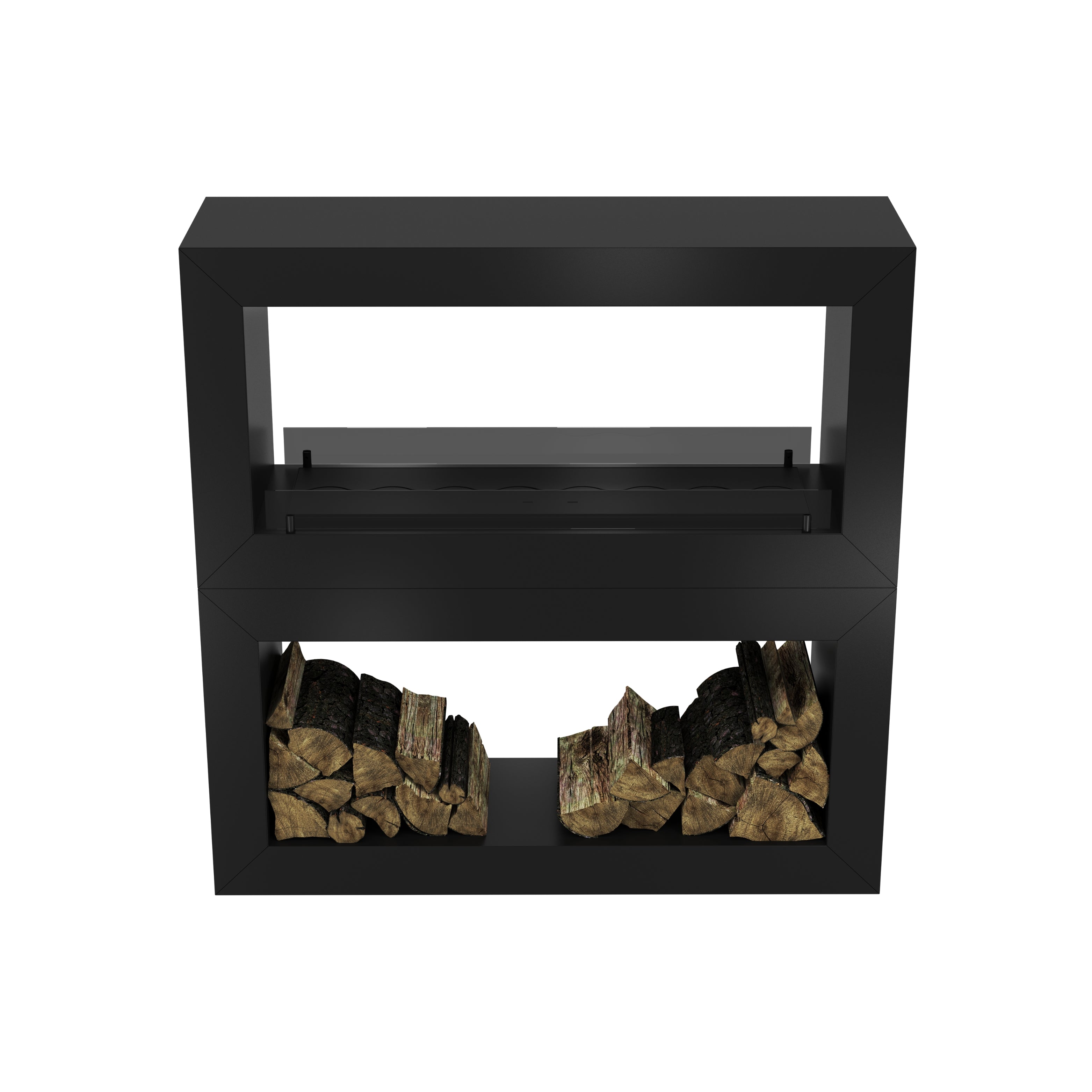 Image of Home Room Divider See-through Fireplace 120 cm