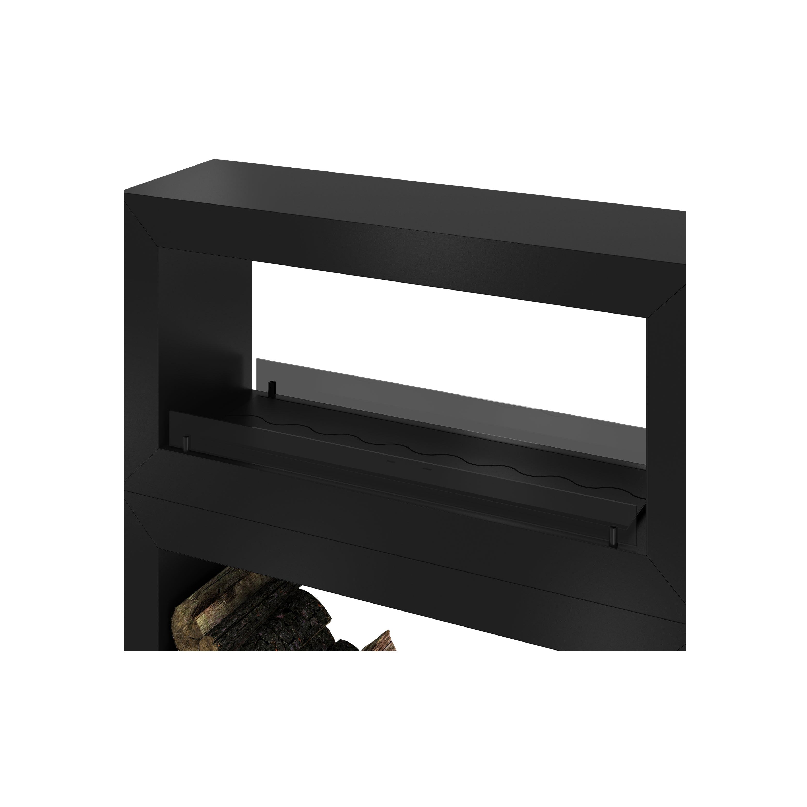 Image of Home Room Divider See-through Fireplace 120 cm