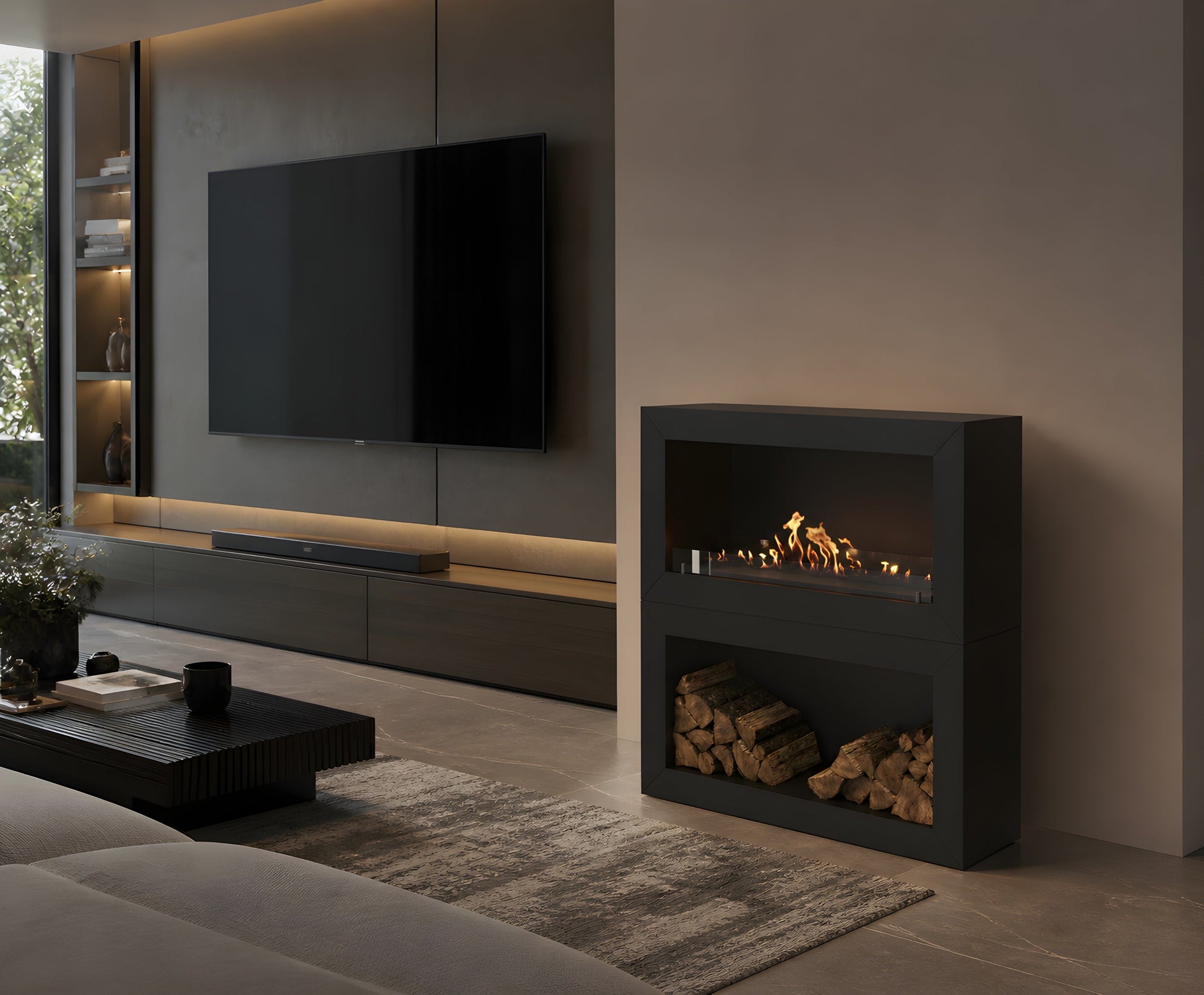 Home Roomdivider Fireplace 120 cm