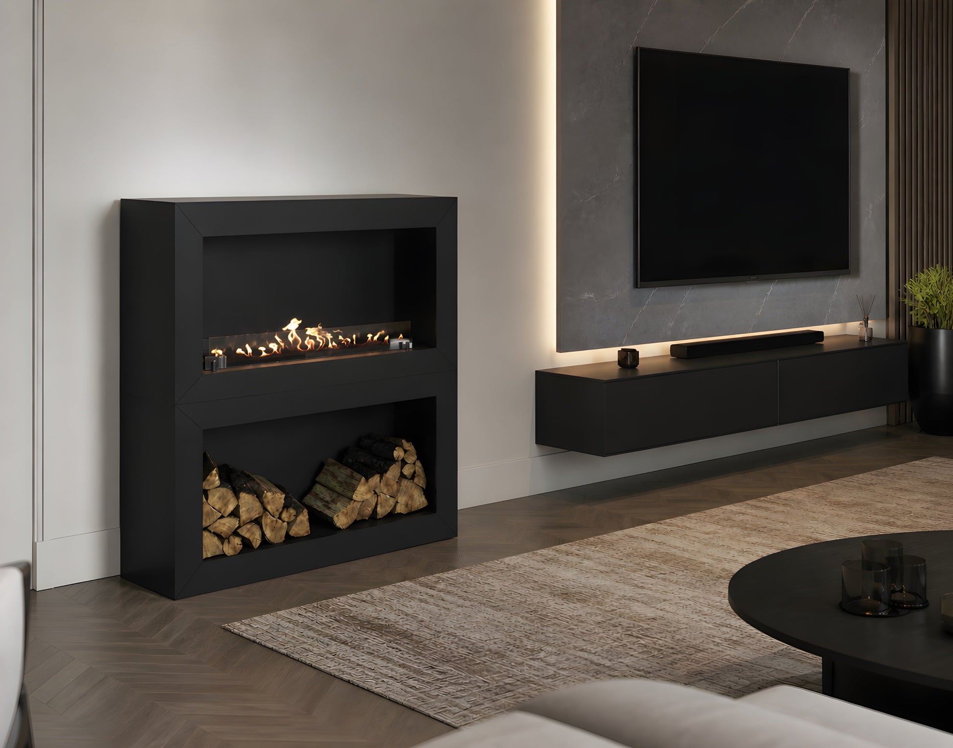 Home Roomdivider Fireplace 120 cm