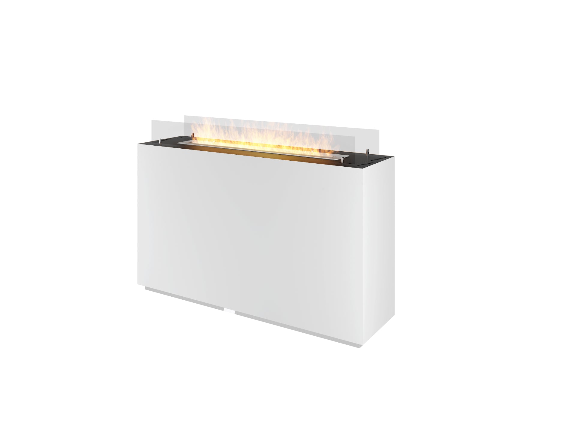 INCUBE White Freestanding Fireplace