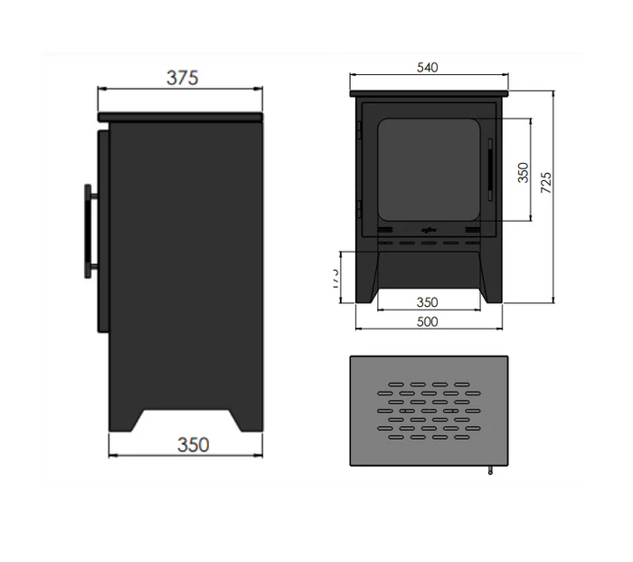 Image of INCOZA 1 Freestanding Fireplace