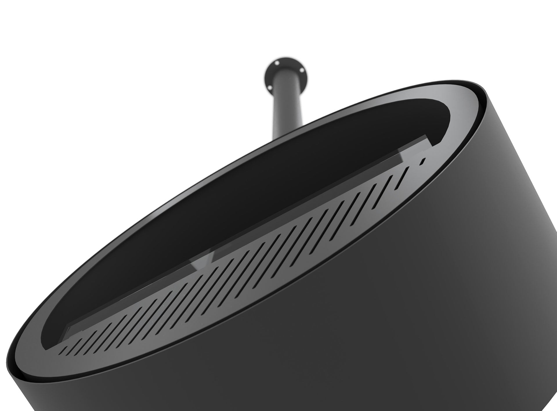 Image of Incycle Slim Black Bio-ethanol Ceiling Fireplace