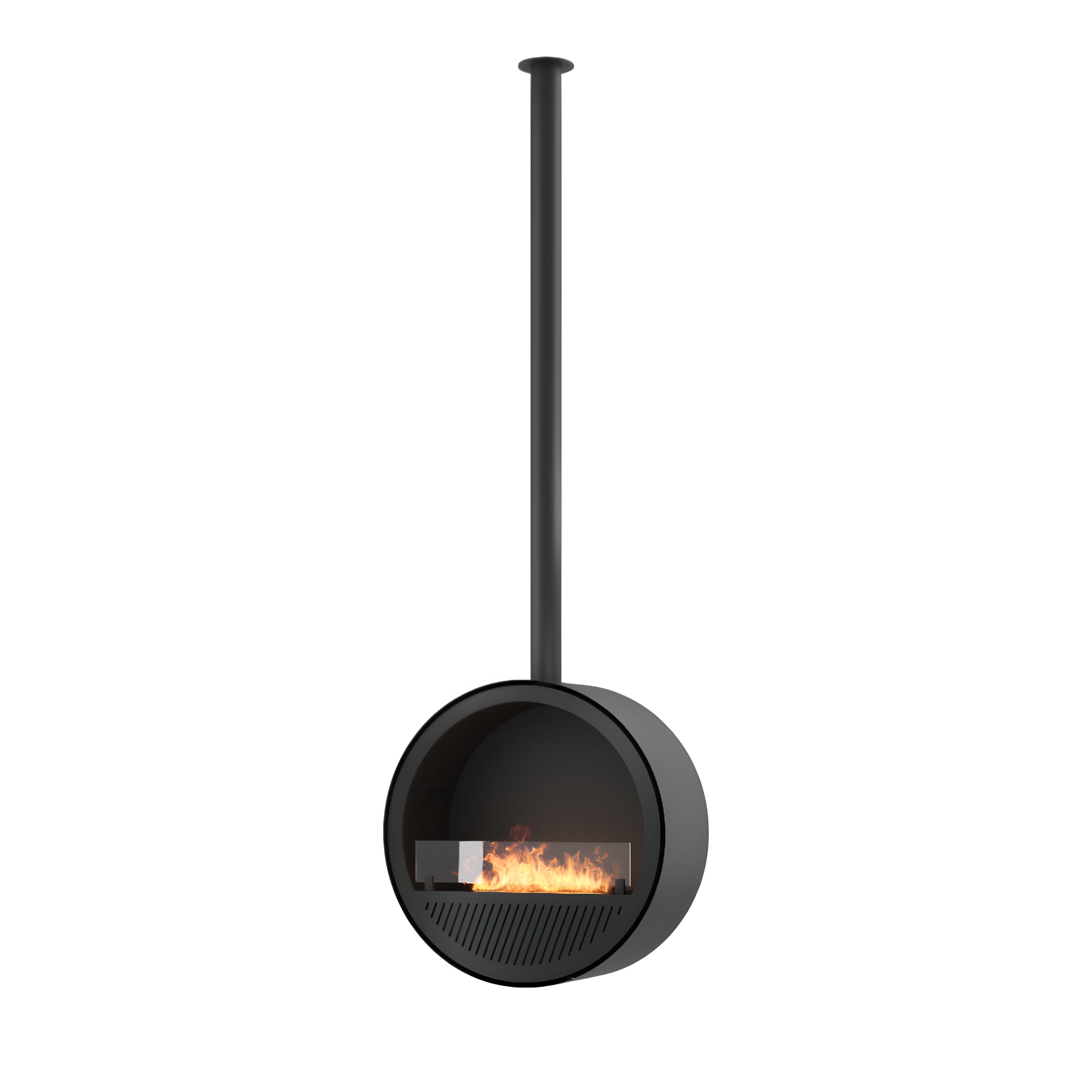 Incycle Slim Black Bio-ethanol Ceiling Fireplace