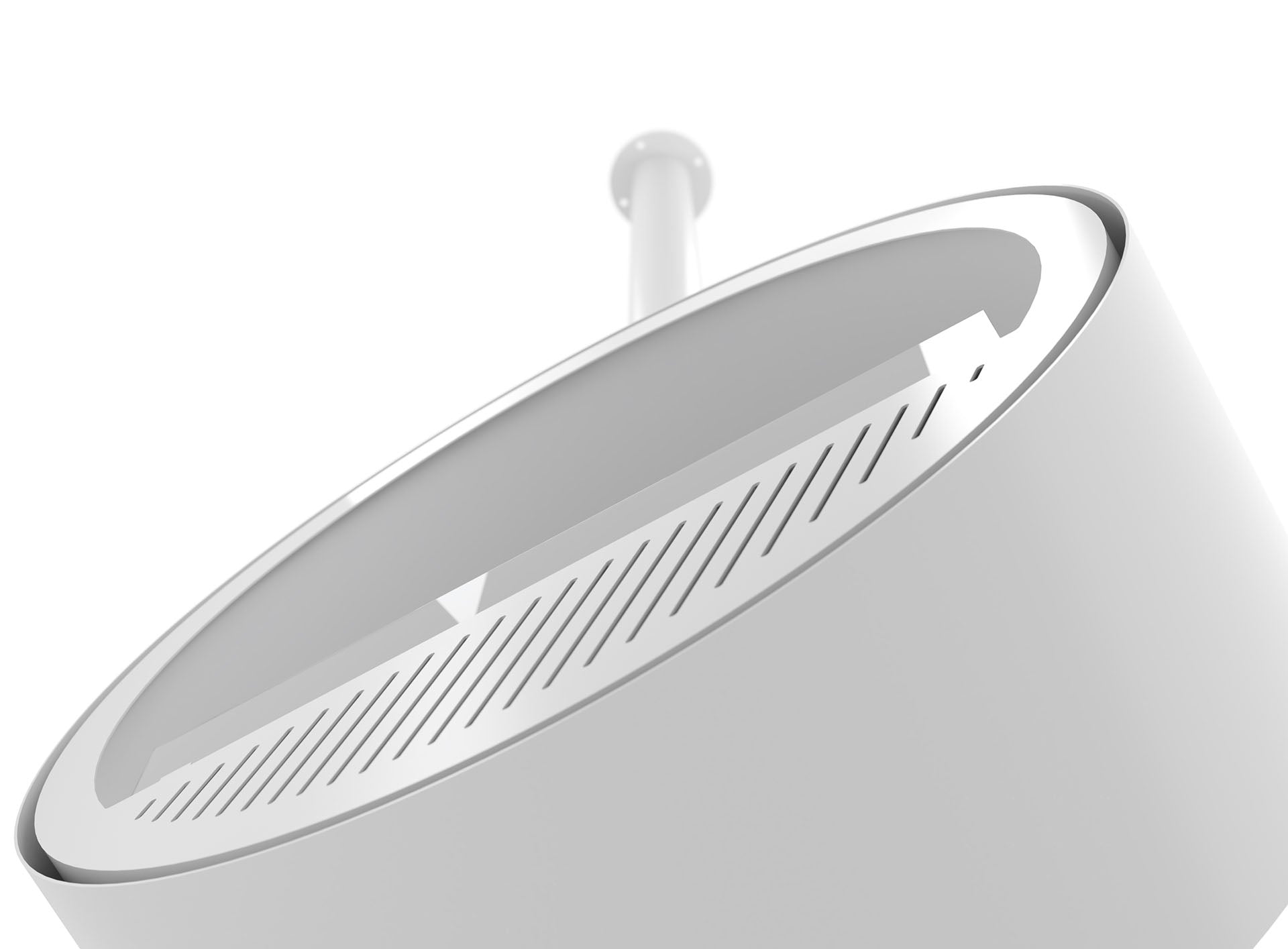 Image of Incycle Slim White Bio-ethanol Ceiling Fireplace