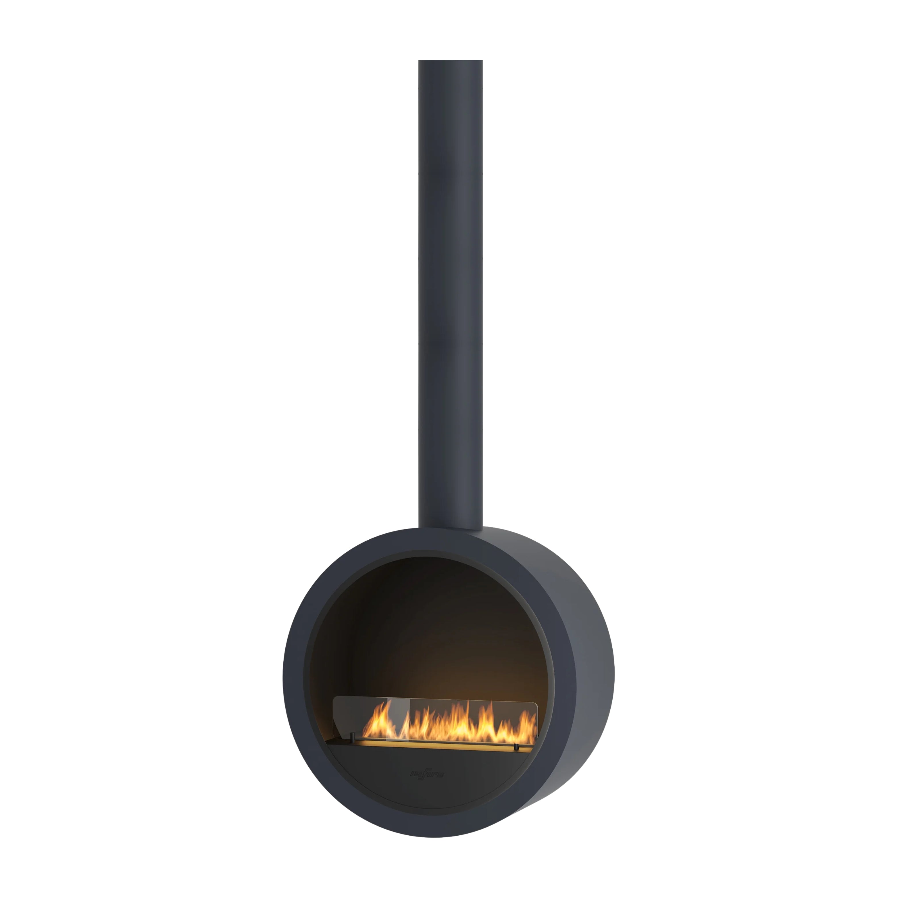 Image of Incyrcle Dark Gray Bio Ethanol Ceiling Fireplace D70 cm