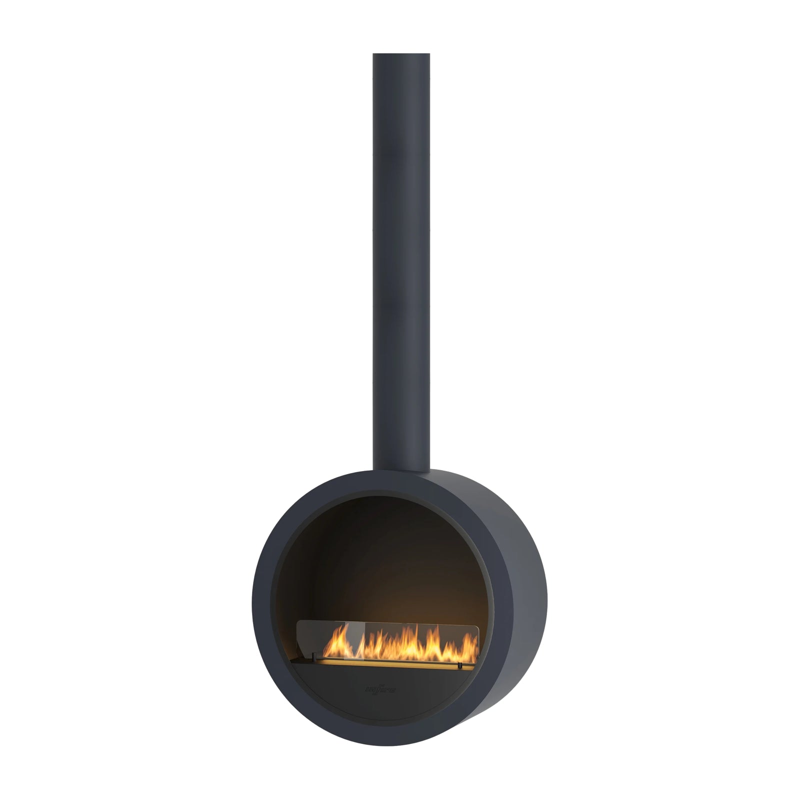 Incycle Dark Gray Bio Ethanol Ceiling Fireplace D70 cm