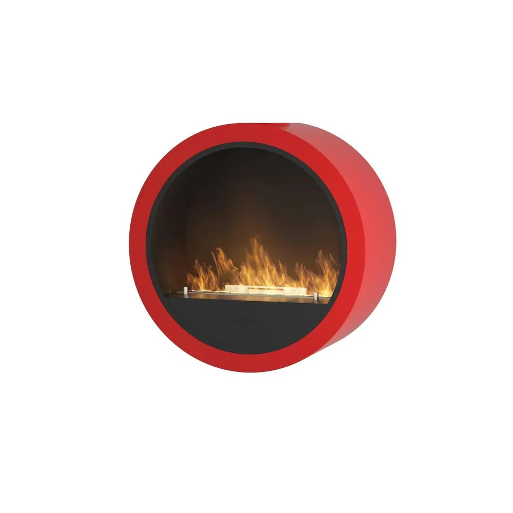 Incyrcle Red Wall Fireplace D70 CM