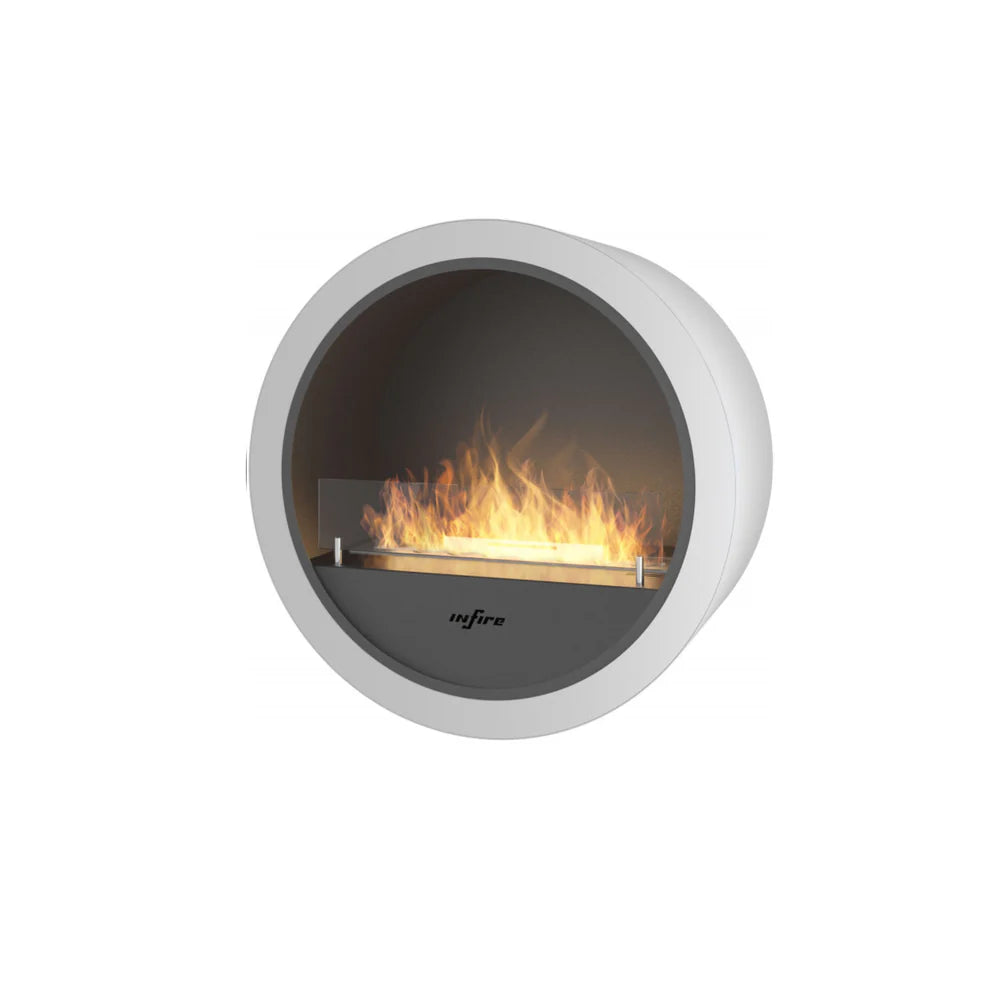 Incyrcle White Wall Fireplace D70 CM