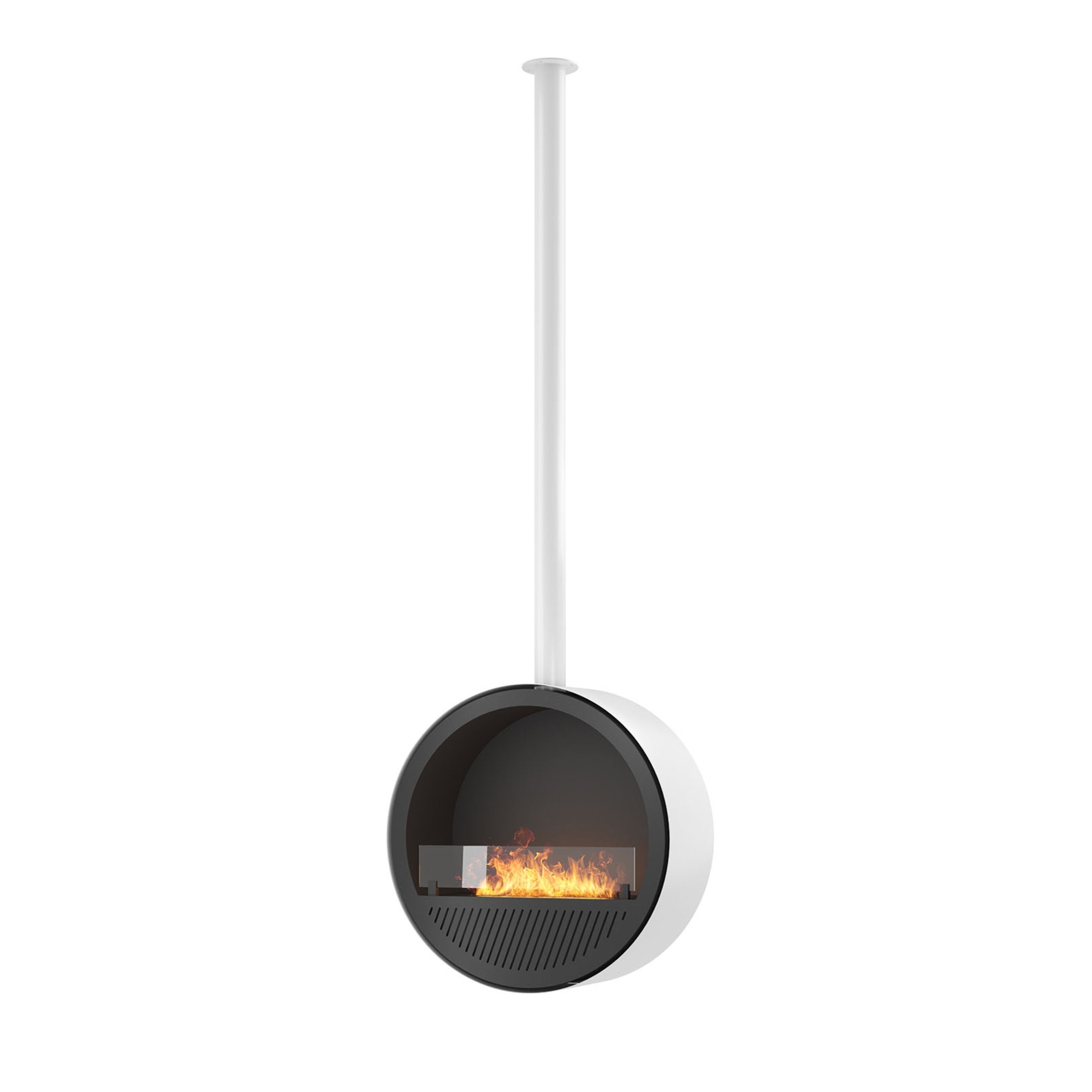 Incycle Slim White Bio-ethanol Ceiling Fireplace