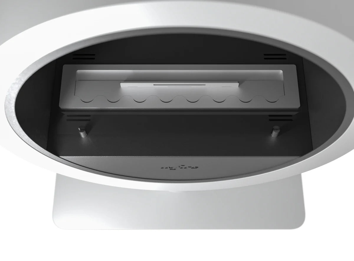Image of Incyrcle White Freestanding Fireplace