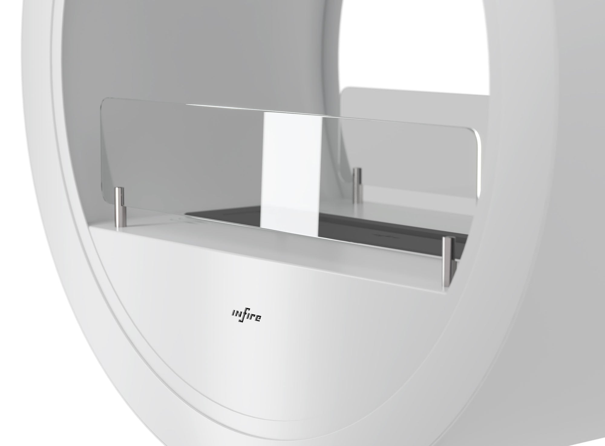 Image of Incyrcle See-Through Freestanding Fireplace