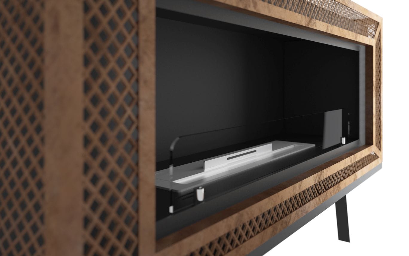 Image of Industrial Freestanding Fireplace