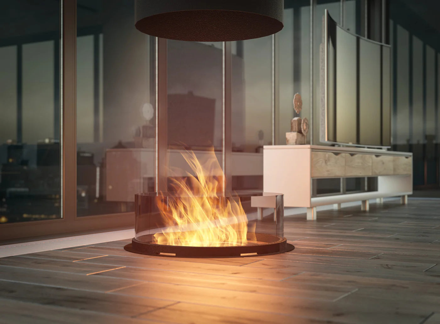 Image of Inround Bio Ethanol Ceiling Fireplace D65 cm