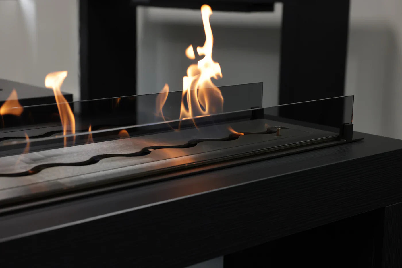 Solo Stainless Steel Insert Fireplace Burner 100 cm