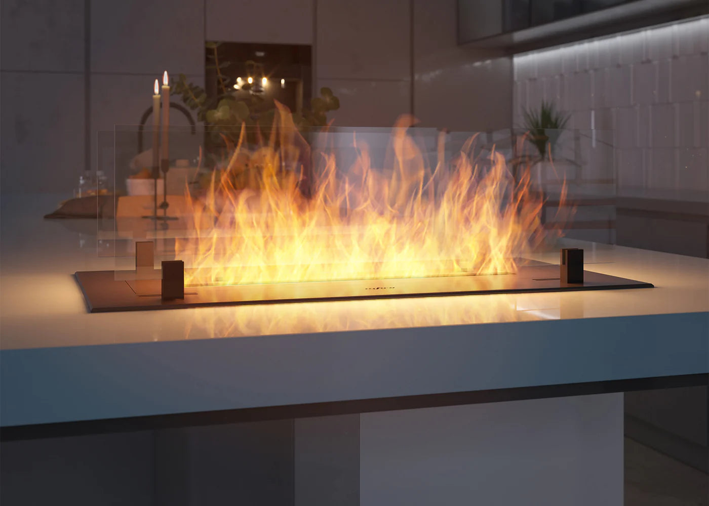 Image of Insert Black Bio Ethanol Burner Insert 600 mm