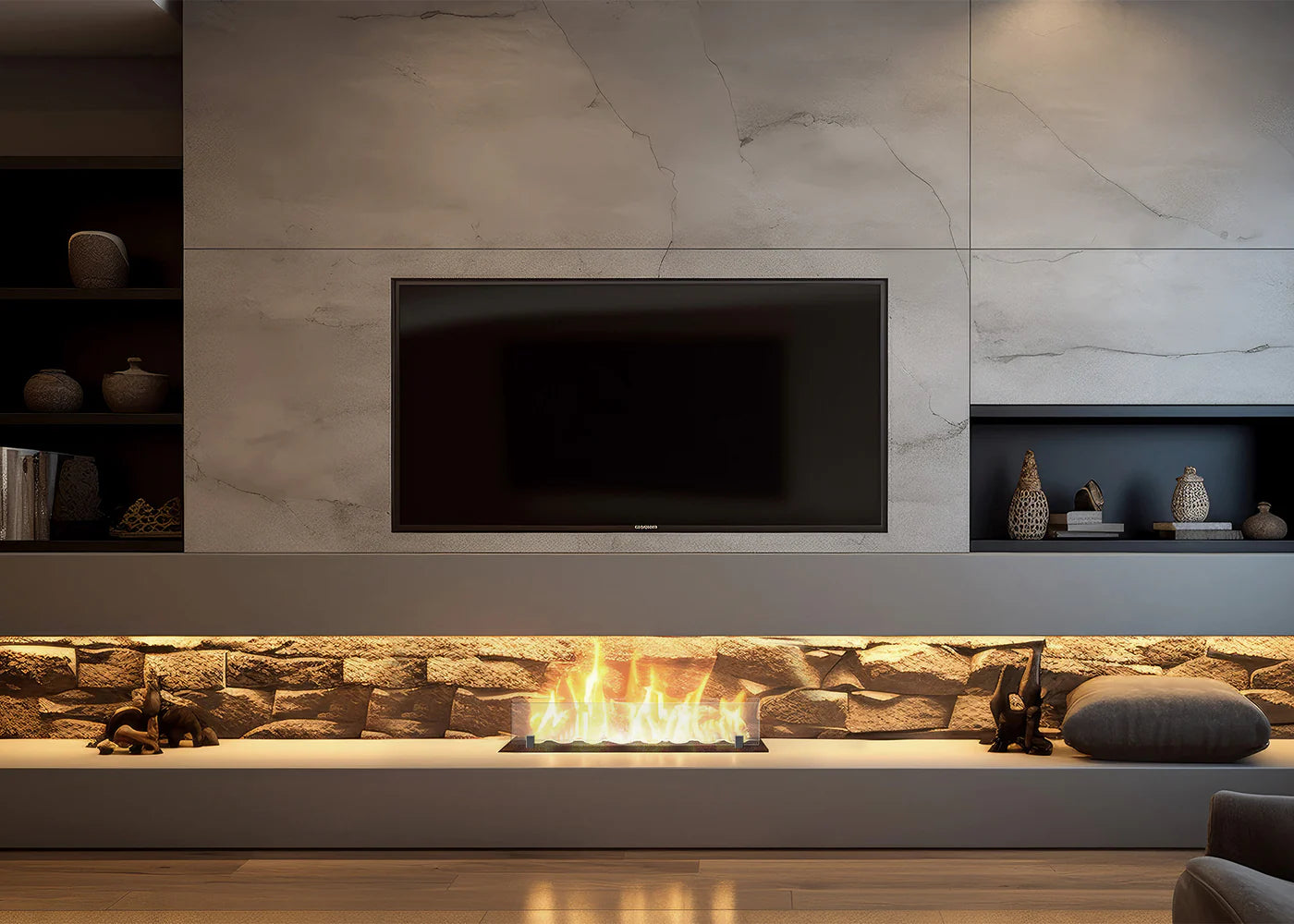 Image of Insert Black Bio Ethanol Burner Insert 600 mm