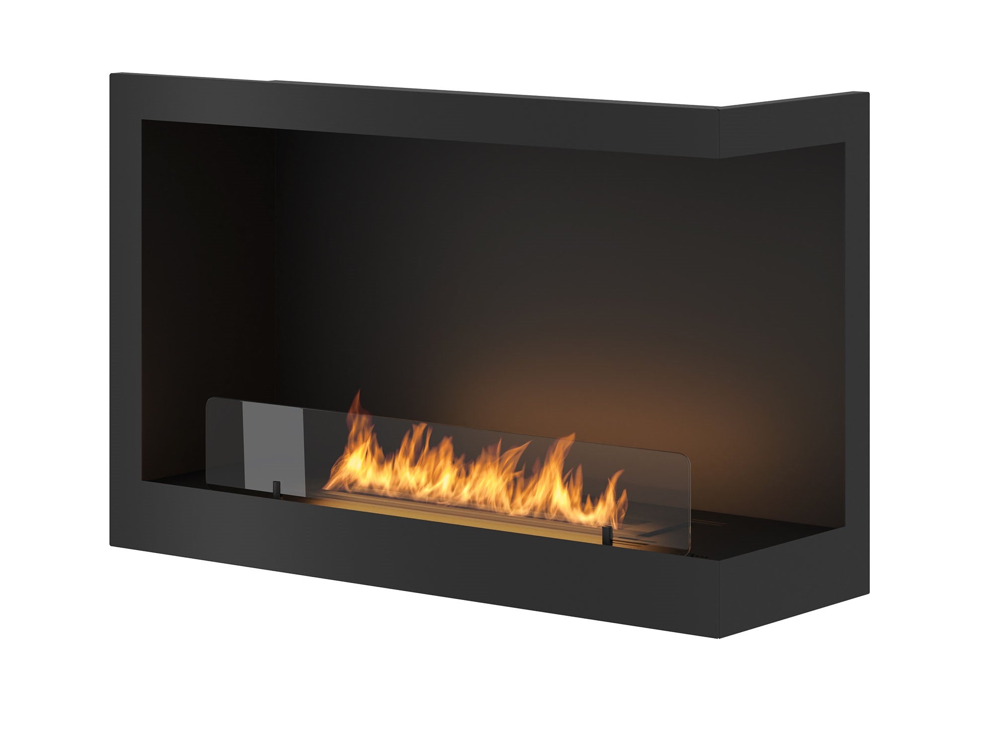 Inside Corner Fireplace Right 70 cm