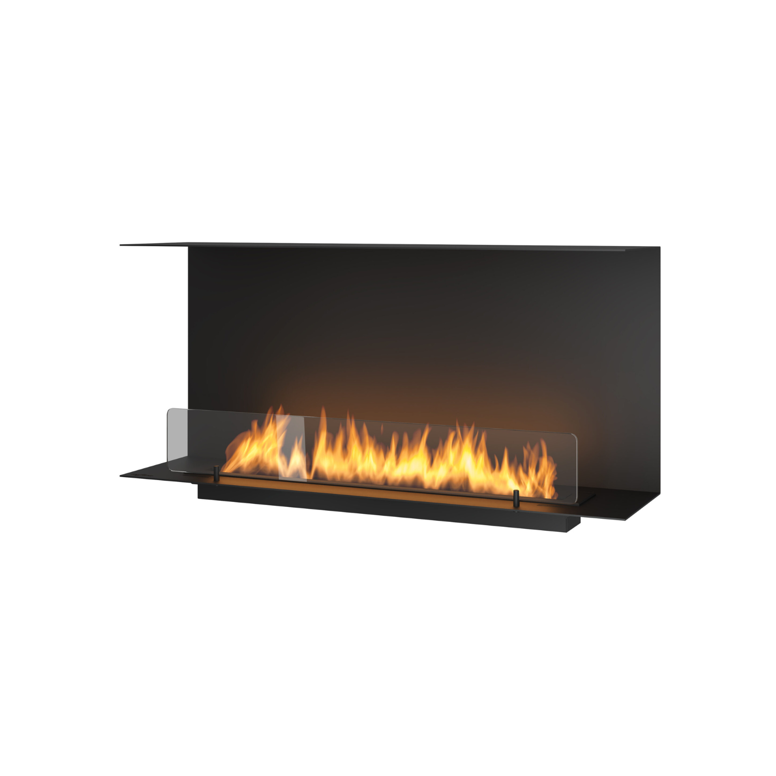 Inside Three-sided Built-in Fireplace 100 cm