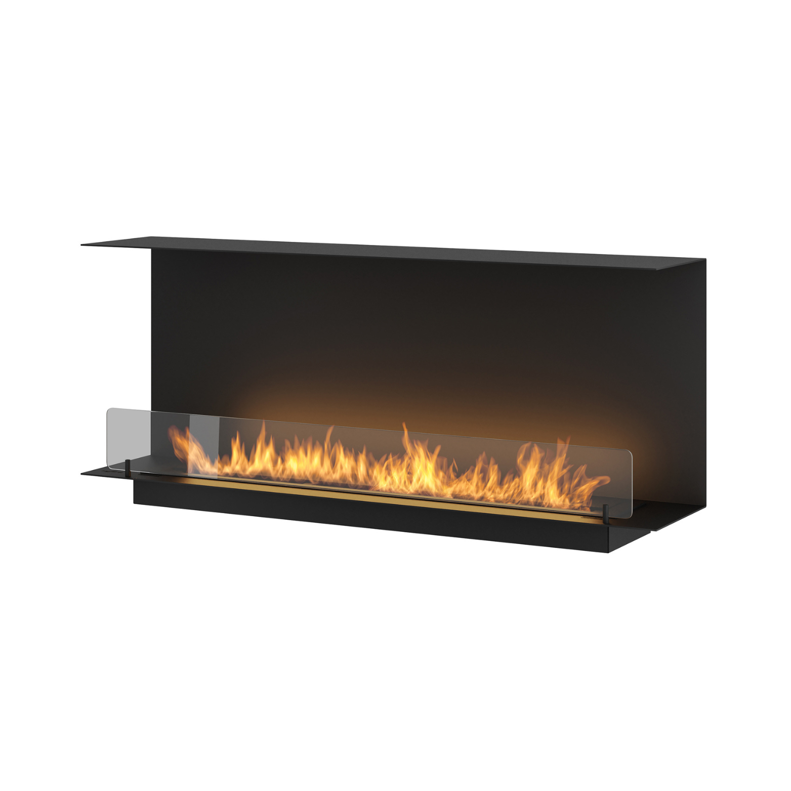 Inside Three-sided Built-in Fireplace 120 cm