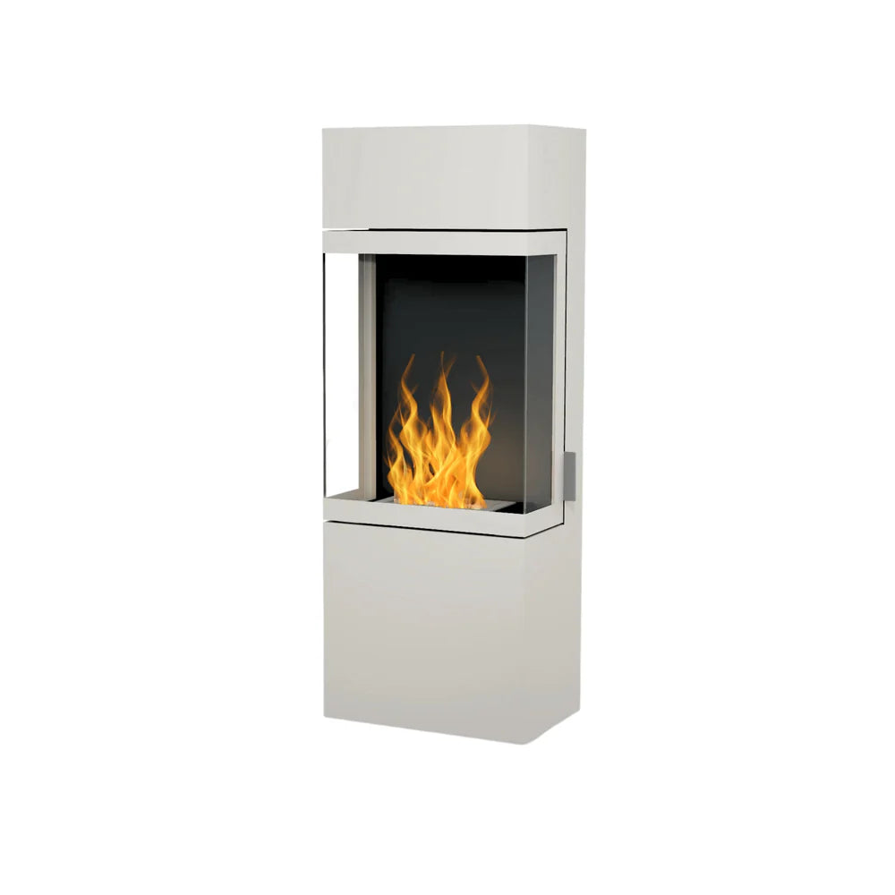Lasa White Bio Ethanol Fireplace H120 cm